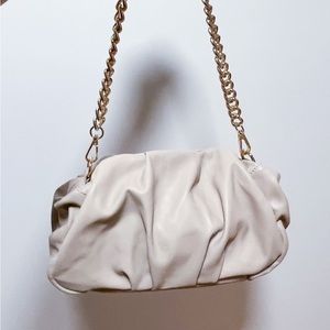 Beige dumpling purse
